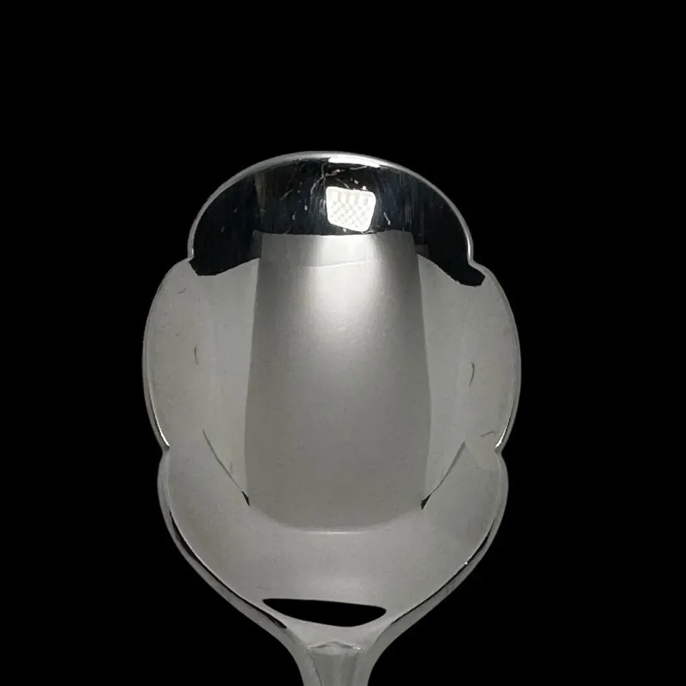 Gorham Stephanie Frosted Sugar Shell Spoon 18/8 Stainless Steel‎ Vintage RARE